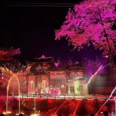 三峡车溪夜游《梦回车溪》实景演出